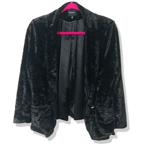 XOXO Blazer Crushed Velvet Junior's XXL